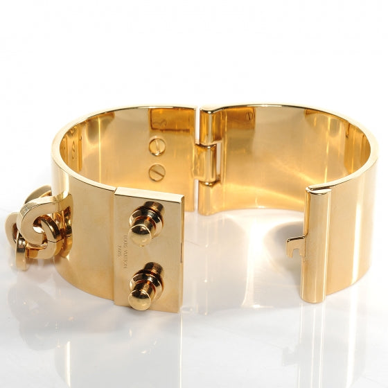 Louis Vuitton Lock Me Manchette Chain Cuff 3 of 5