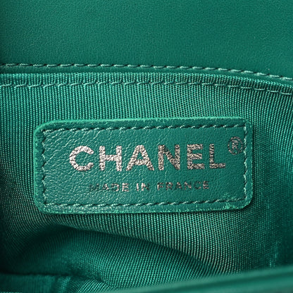 Chanel Lambskin Quilted Small Boy Flap Green 6 of 14