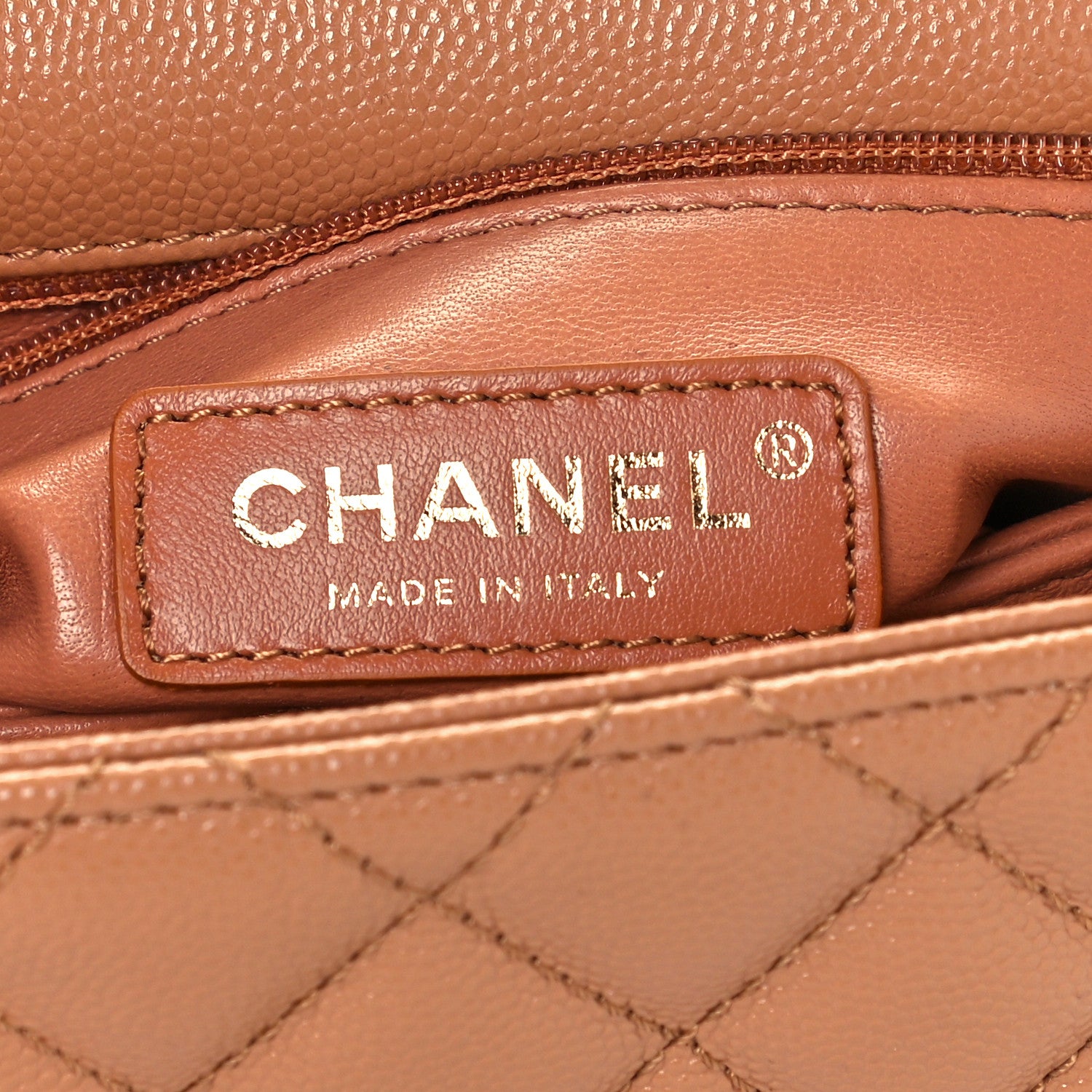 Chanel Caviar Quilted Mini Coco Handle Flap Brown 6 of 10