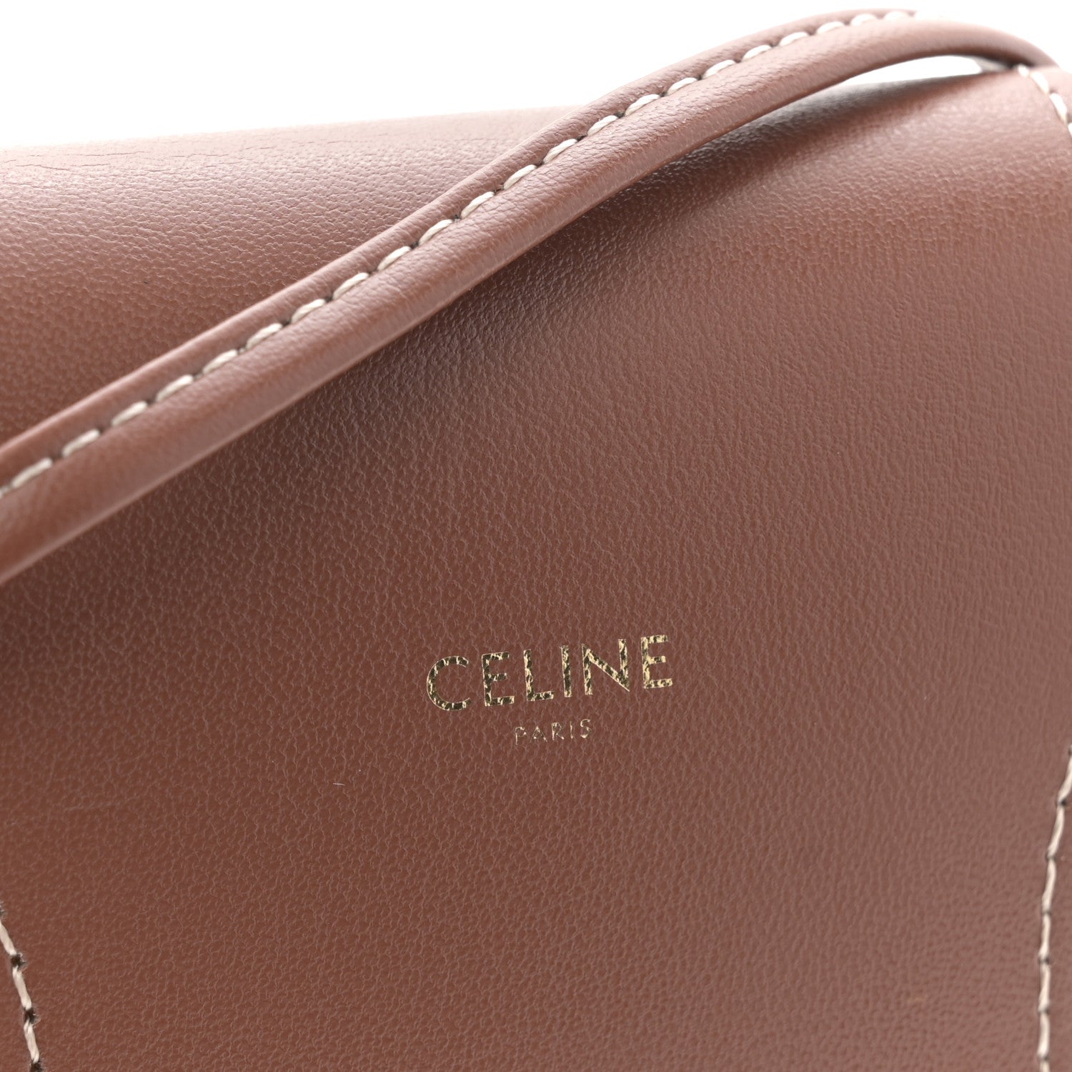 Celine Smooth Calfskin Sunglasses Pouch Tan 6 of 10