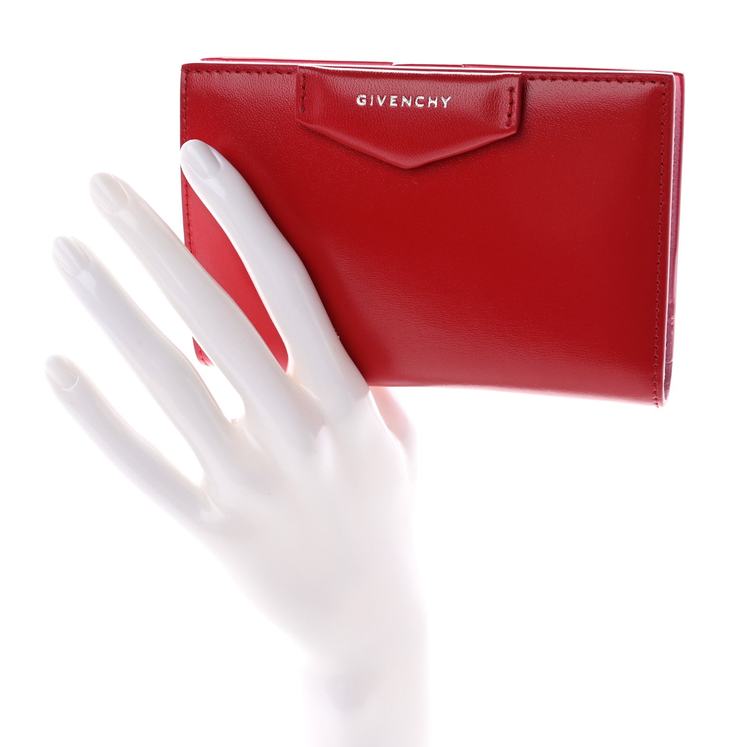 Givenchy Box Antigona Bifold Wallet Red Soft Pink 2 of 9