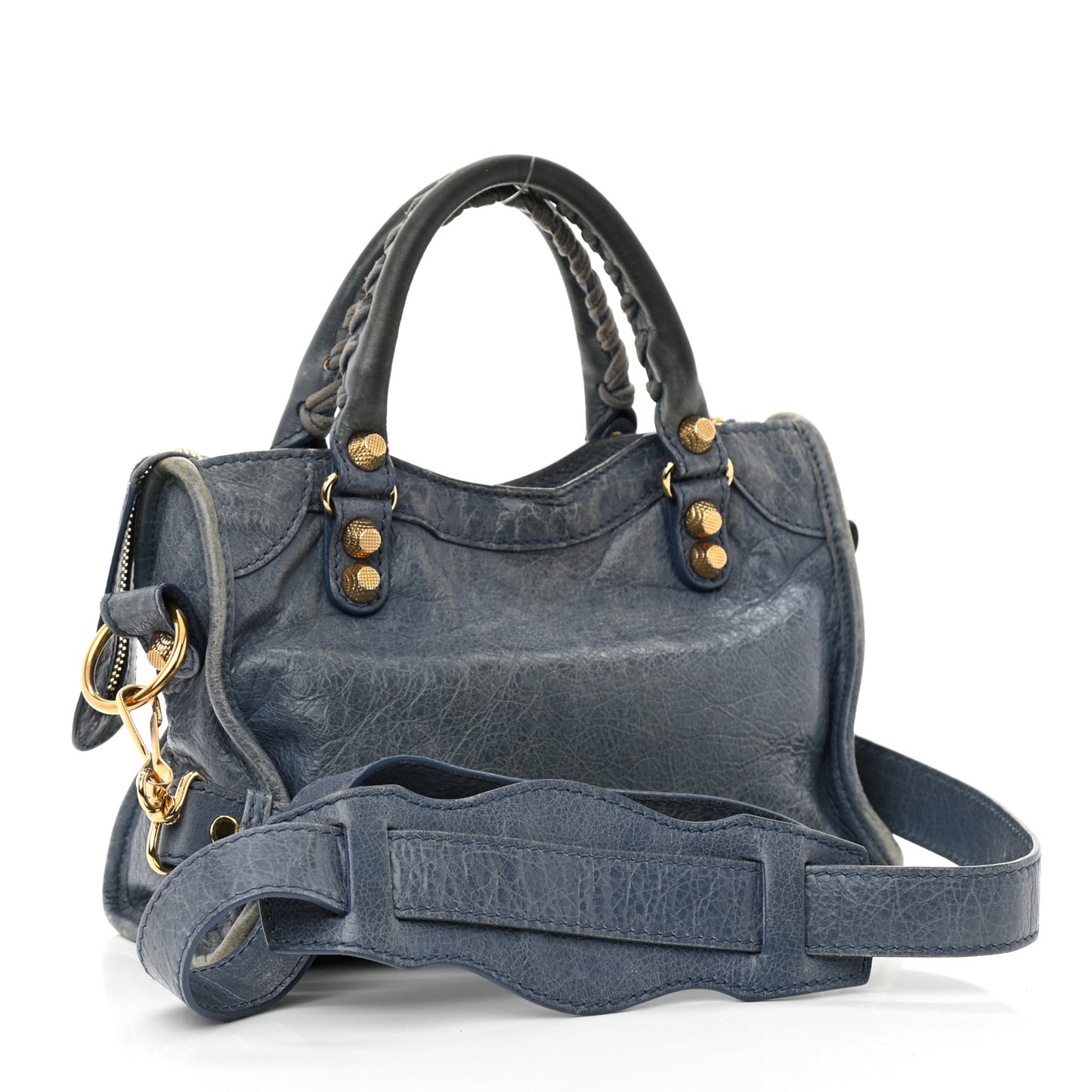 Agneau Giant 12 Gold Hardware Mini City Bleu Persan