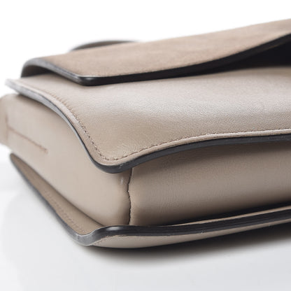 Chloe Suede Calfskin Small Faye Shoulder Bag Motty Grey 10 of 11