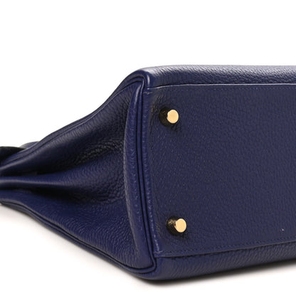 Hermes Togo Kelly Retourne 28 Bleu Encre 9 of 10
