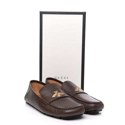 Gucci Nappa Mens Bee Driver Loafers 6.5 Cuir 10 of 10