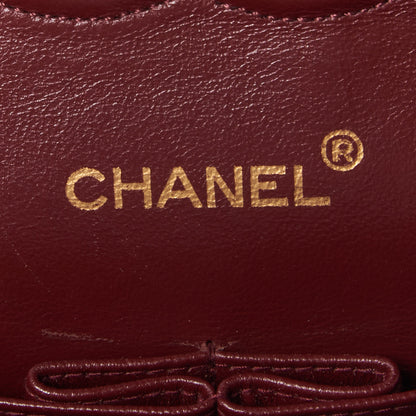 Chanel Lambskin Quilted Medium Double Flap Black 8 of 9