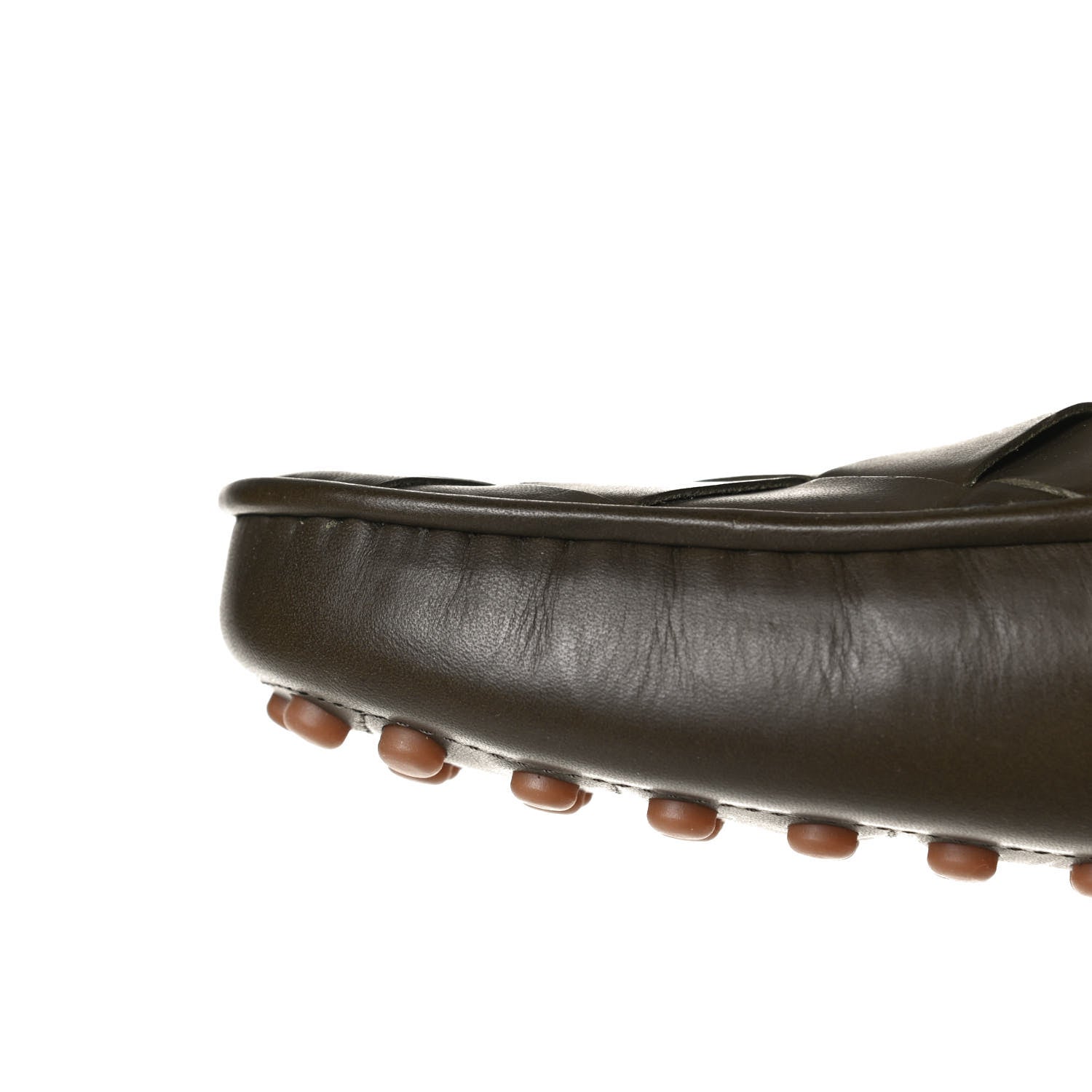 Bottega Veneta Nappa Intrecciato Driver Loafers 42 Khaki 14 of 14