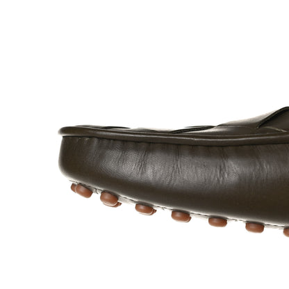 Bottega Veneta Nappa Intrecciato Driver Loafers 42 Khaki 14 of 14