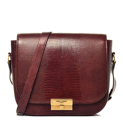 Saint Laurent Lizard Calfskin Embossed Betty Messenger Palissandre 1 of 9
