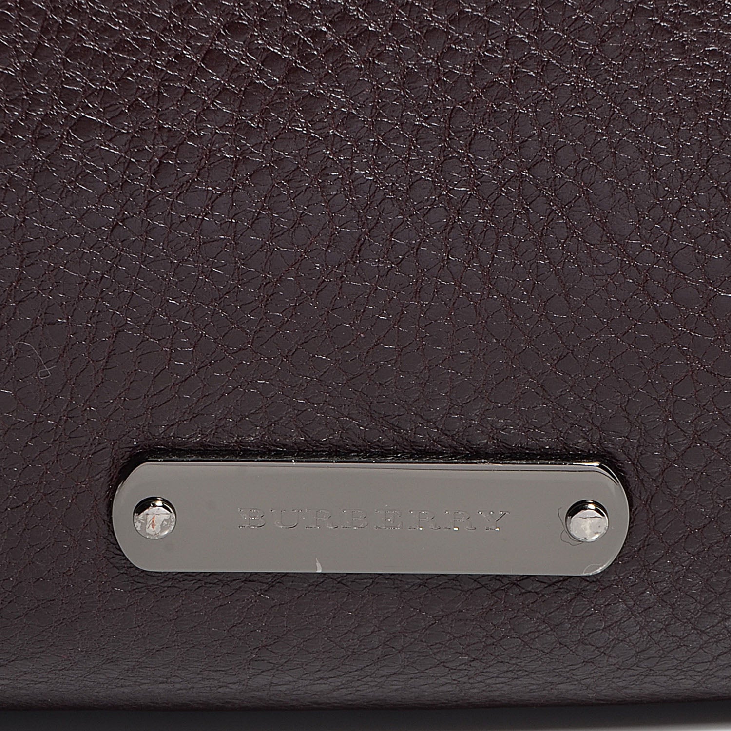 Burberry Soft Leather Waltham Plum 4 of 13