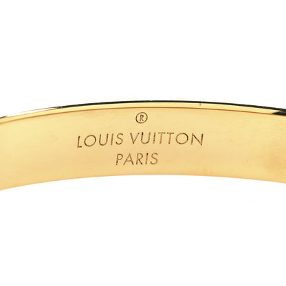 Louis Vuitton Brass Monogram Nanogram Cuff S Gold 4 of 6