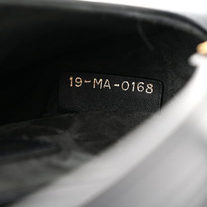 Christian Dior Grained Calfskin Mini Saddle Bag Navy 6 of 11