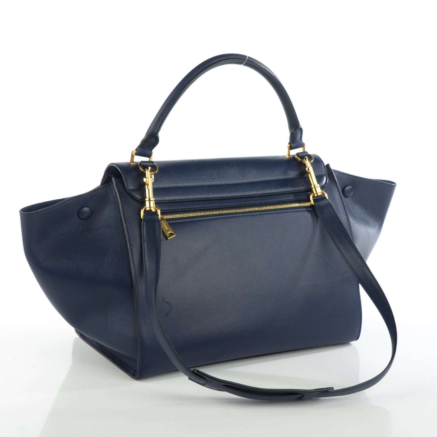 Smooth Calfskin Medium Trapeze Indigo