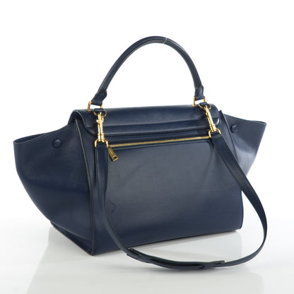 Celine Smooth Calfskin Medium Trapeze Indigo 3 of 8