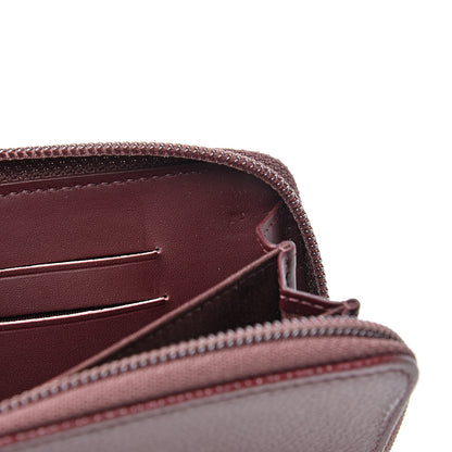 Chanel Caviar Small Timeless Zip Around Wallet Burgundy 8 of 9
