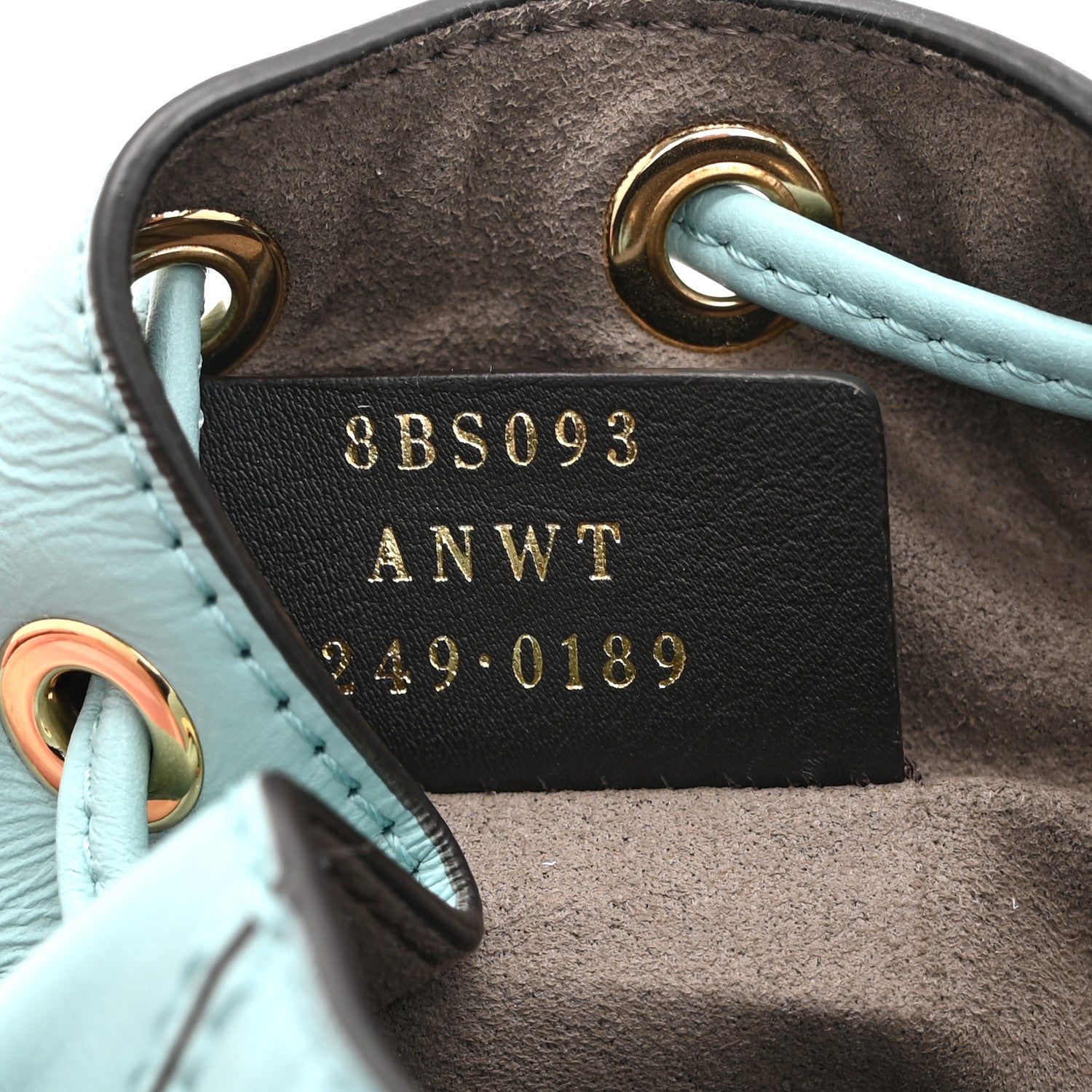 Fendi Vitello Liberty F is Fendi FF 1974 Embossed Mini Mon Tresor Bucket Bag Light Blue 12 of 22