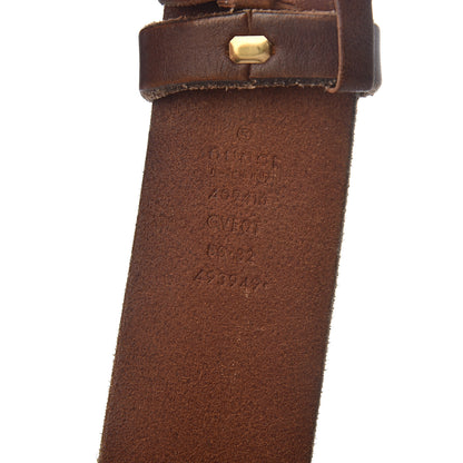 Gucci Faded Calfskin Double G 40mm Belt 80 32 Cuir 5 of 5