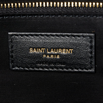Saint Laurent Lambskin Quilted Medium Loulou Puffer Monogram Chain Satchel Opyum Red 7 of 11