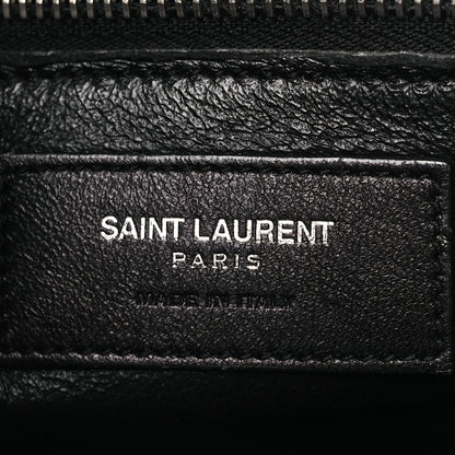 Saint Laurent Calfskin Crocodile Embossed Small Sac de Jour Fog 6 of 19