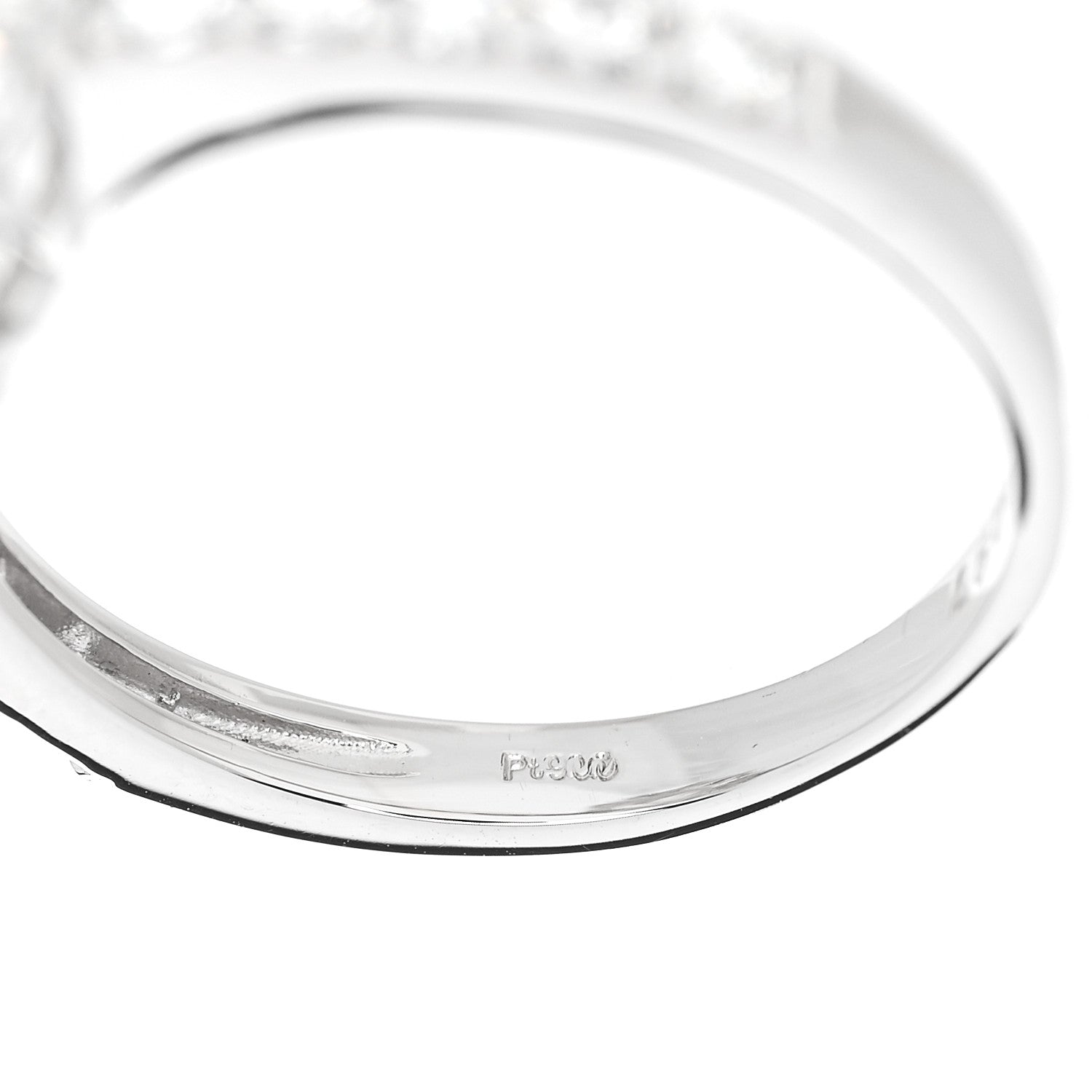 Parker & West by FASHIONPHILE Platinum Diamond 1.15ct Pear Cut Halo Engagement Ring 53 6.25 8 of 9