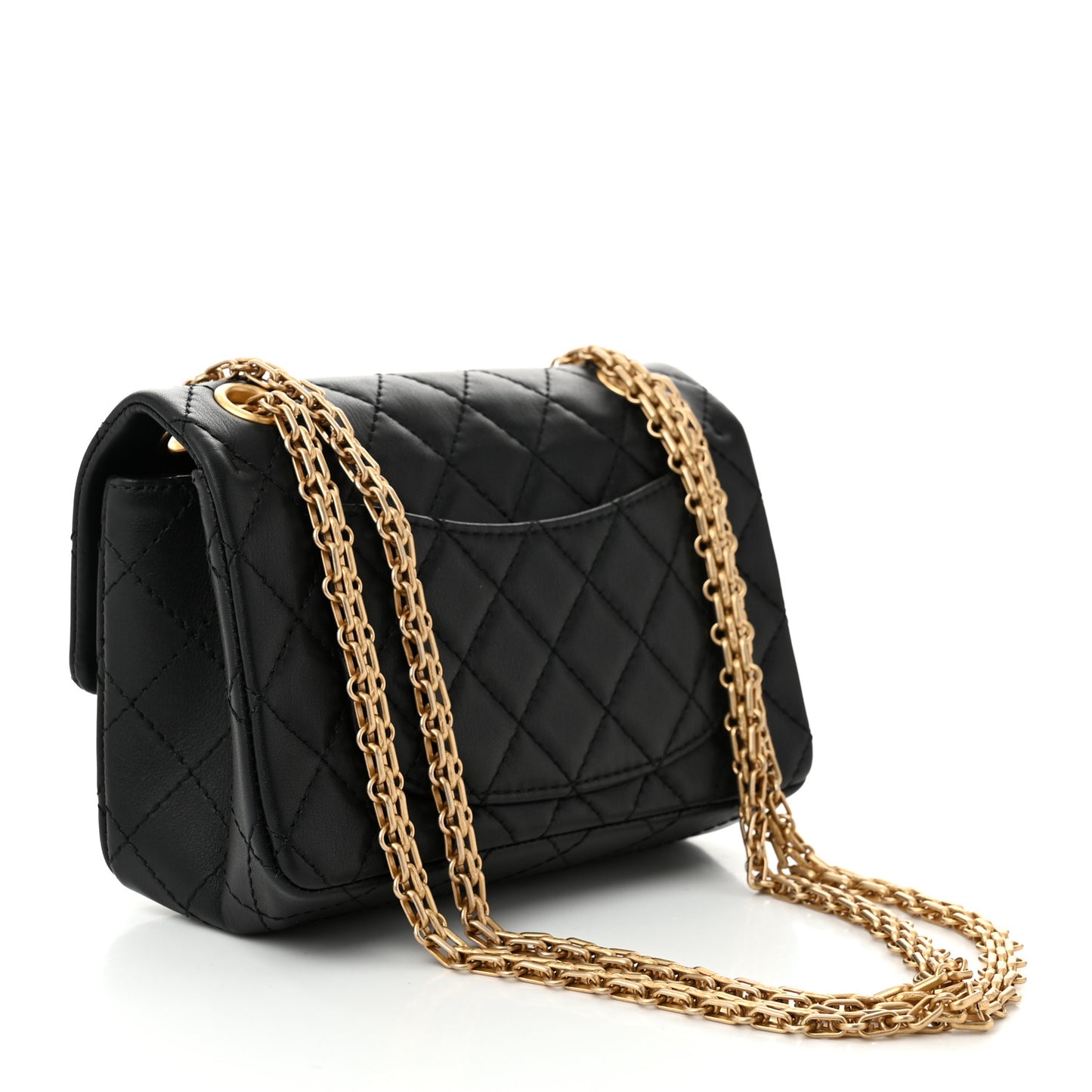 Calfskin Quilted 2.55 Reissue Mini Flap Black