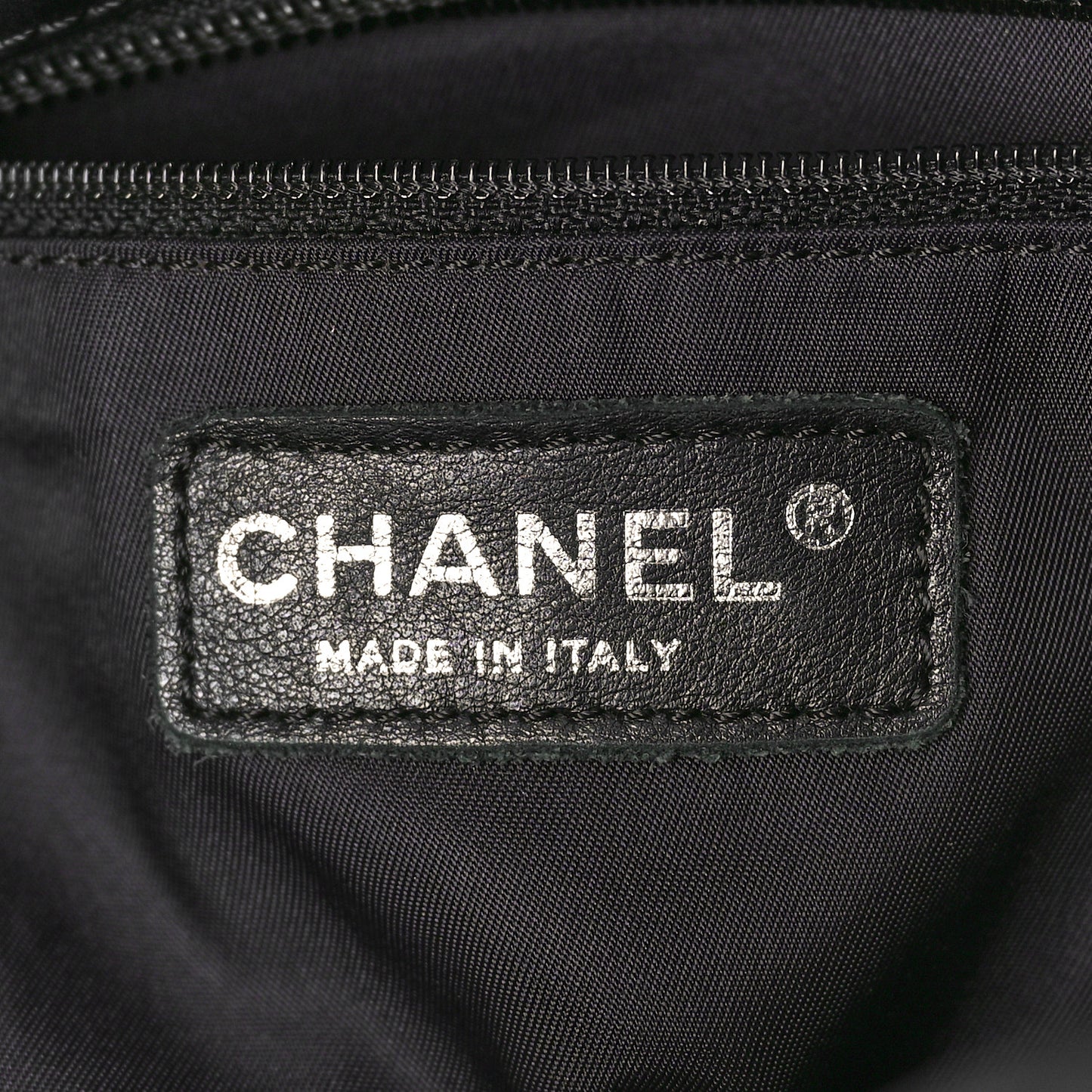 Coated Canvas Quilted Large Paris Biarritz Tote Black