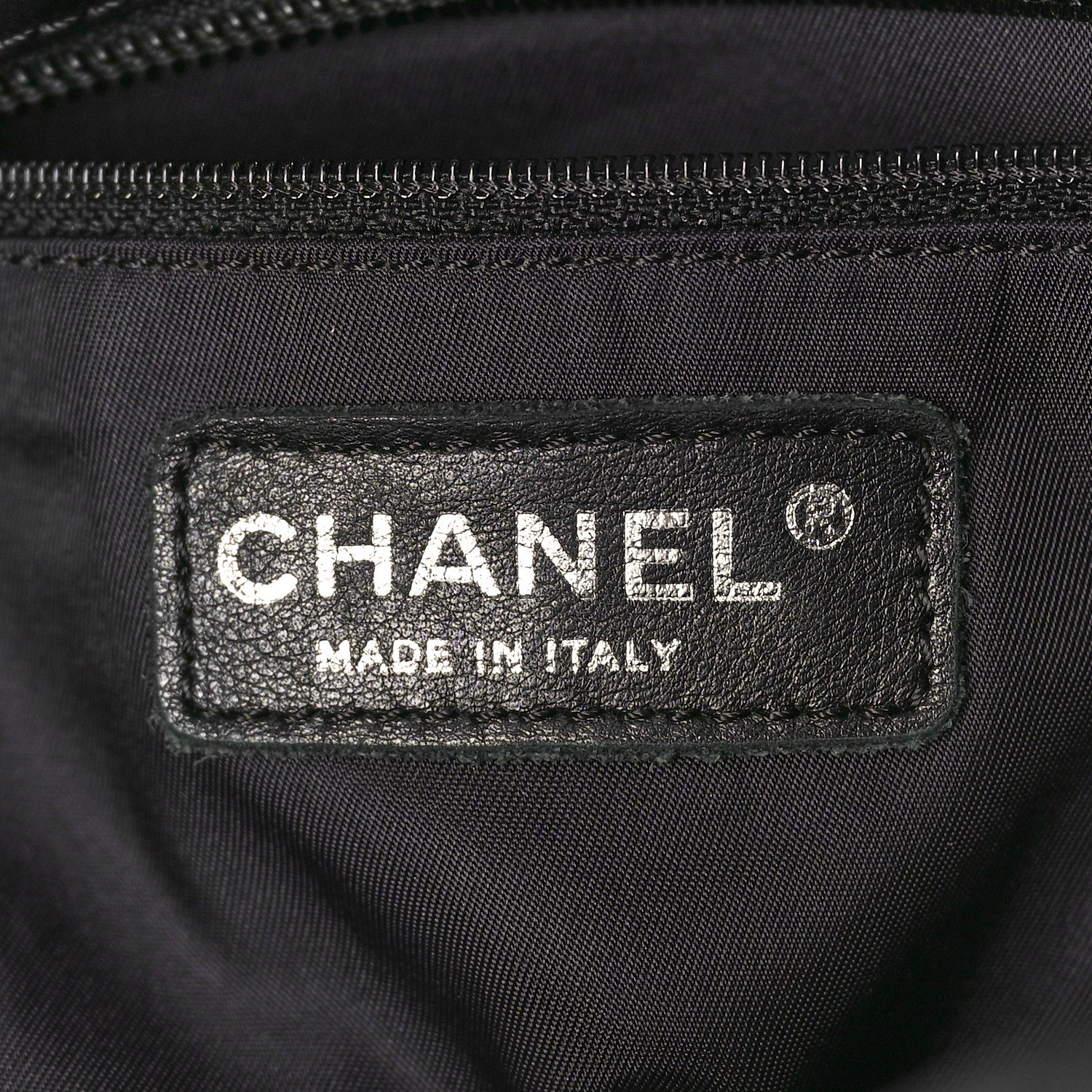 Chanel Coated Canvas Quilted Large Paris Biarritz Tote Black 6 of 16