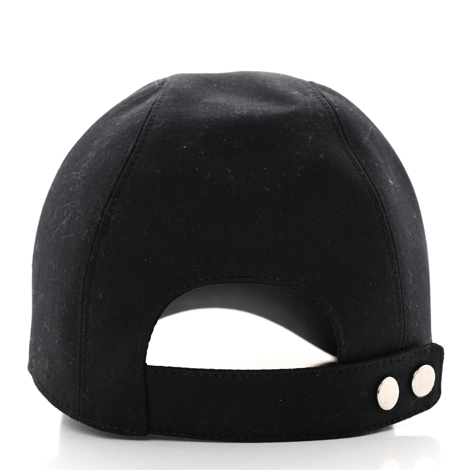 Hermes Cotton Davis H Sellier Cap 56 Black 4 of 9