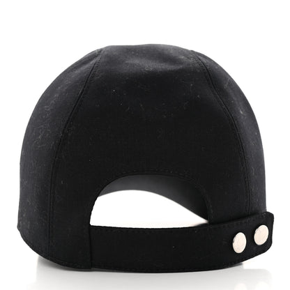 Hermes Cotton Davis H Sellier Cap 56 Black 4 of 9