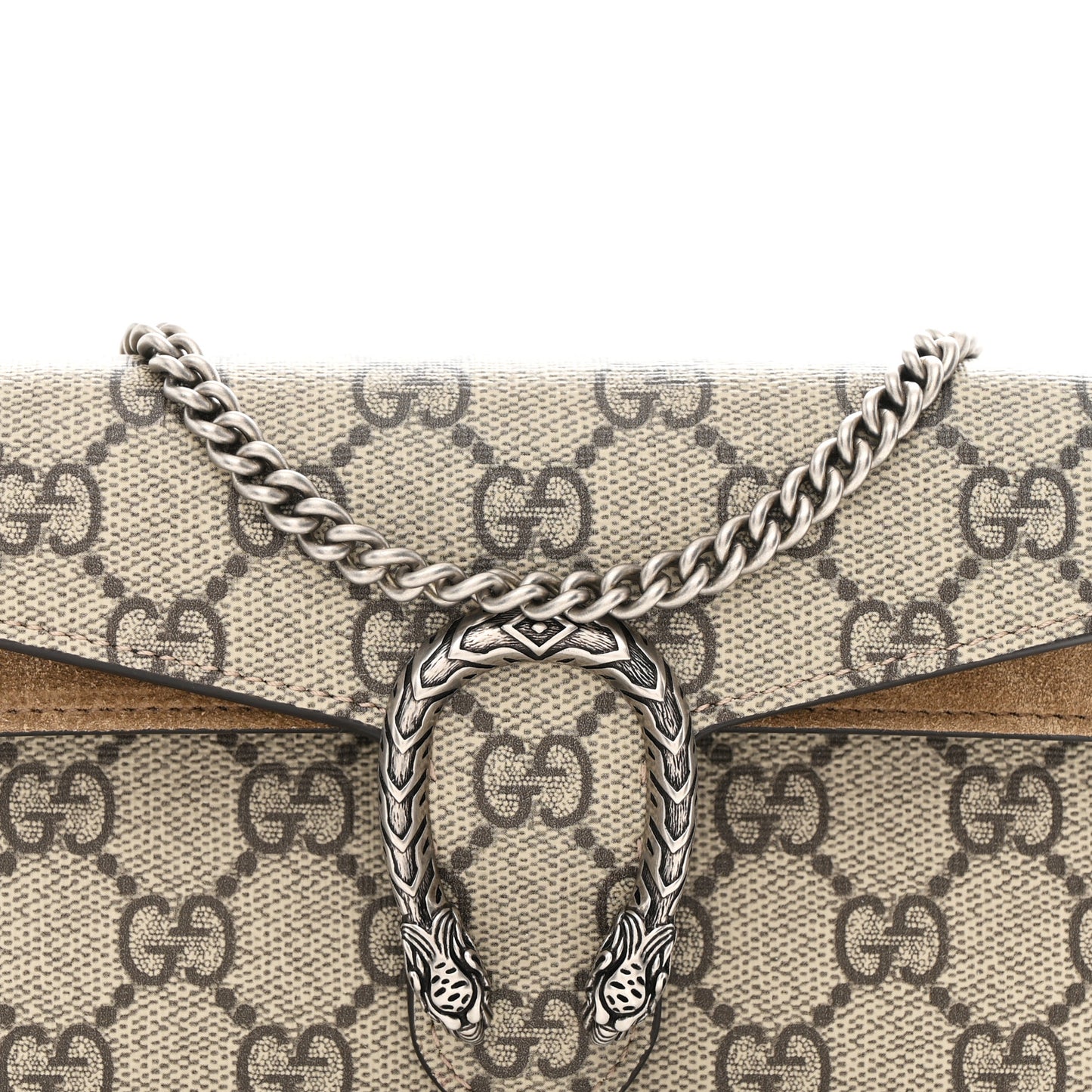 GG Supreme Monogram Super Mini Dionysus Shoulder Bag Taupe