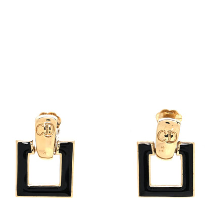 Christian Dior Enamel Crystal Interchangeable Earrings Gold 4 of 6