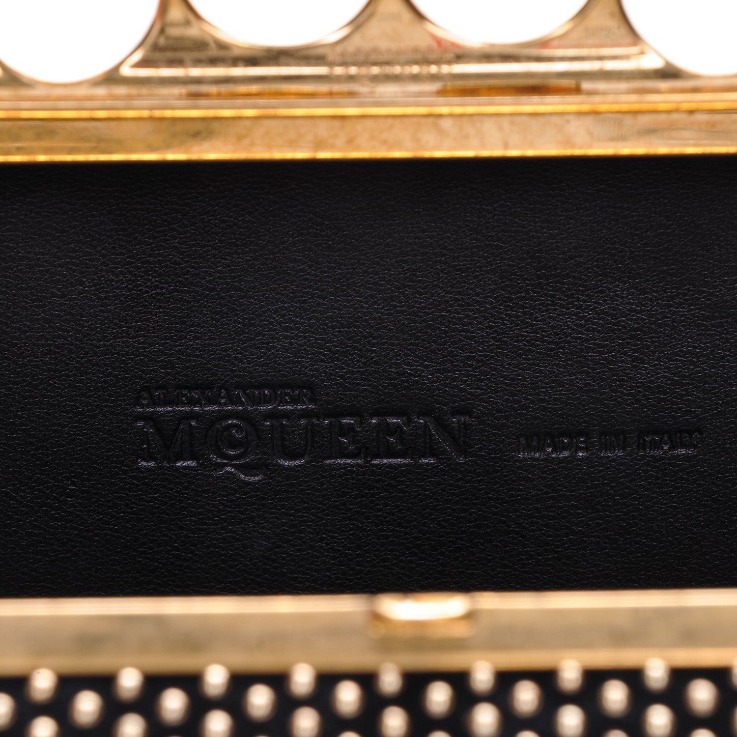 Alexander McQueen Studded Knucklebox Clutch Black 9 of 9