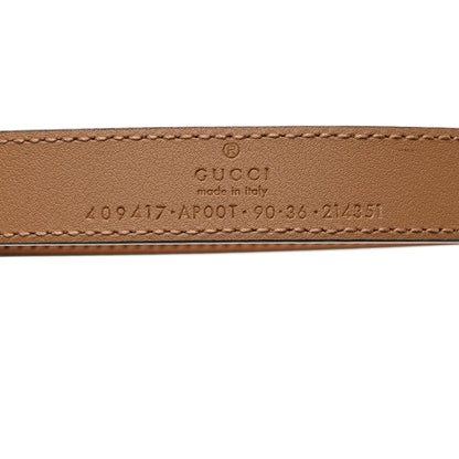 Gucci Moon Calfskin Double G 20mm Belt 90 36 Natural Tan 5 of 5