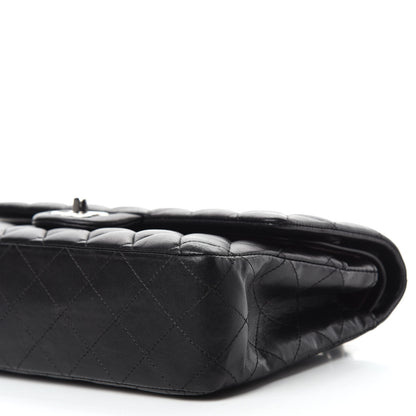 Chanel Lambskin Quilted Medium Double Flap Black 7 of 14