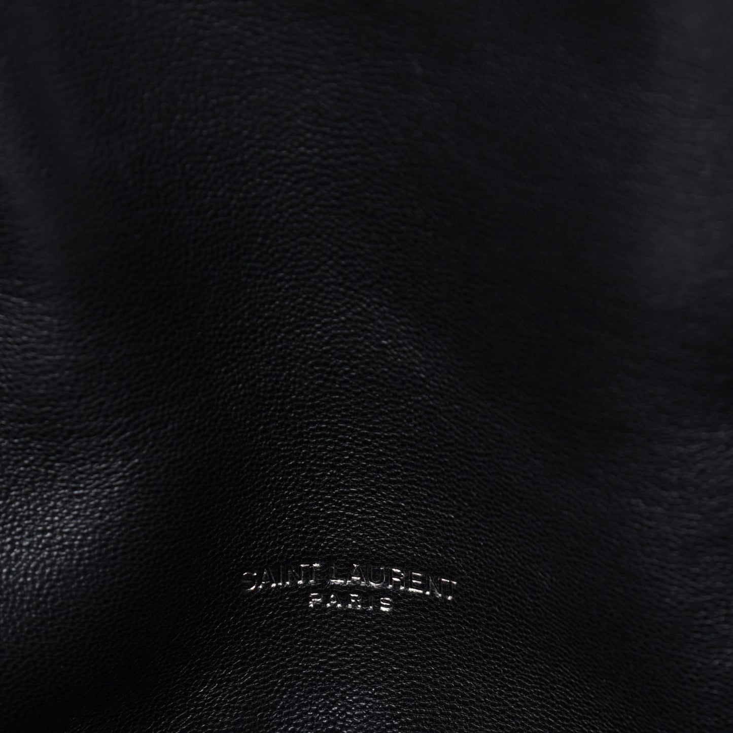 Lambskin Quilted Small Loulou Puffer Monogram Chain Satchel Black