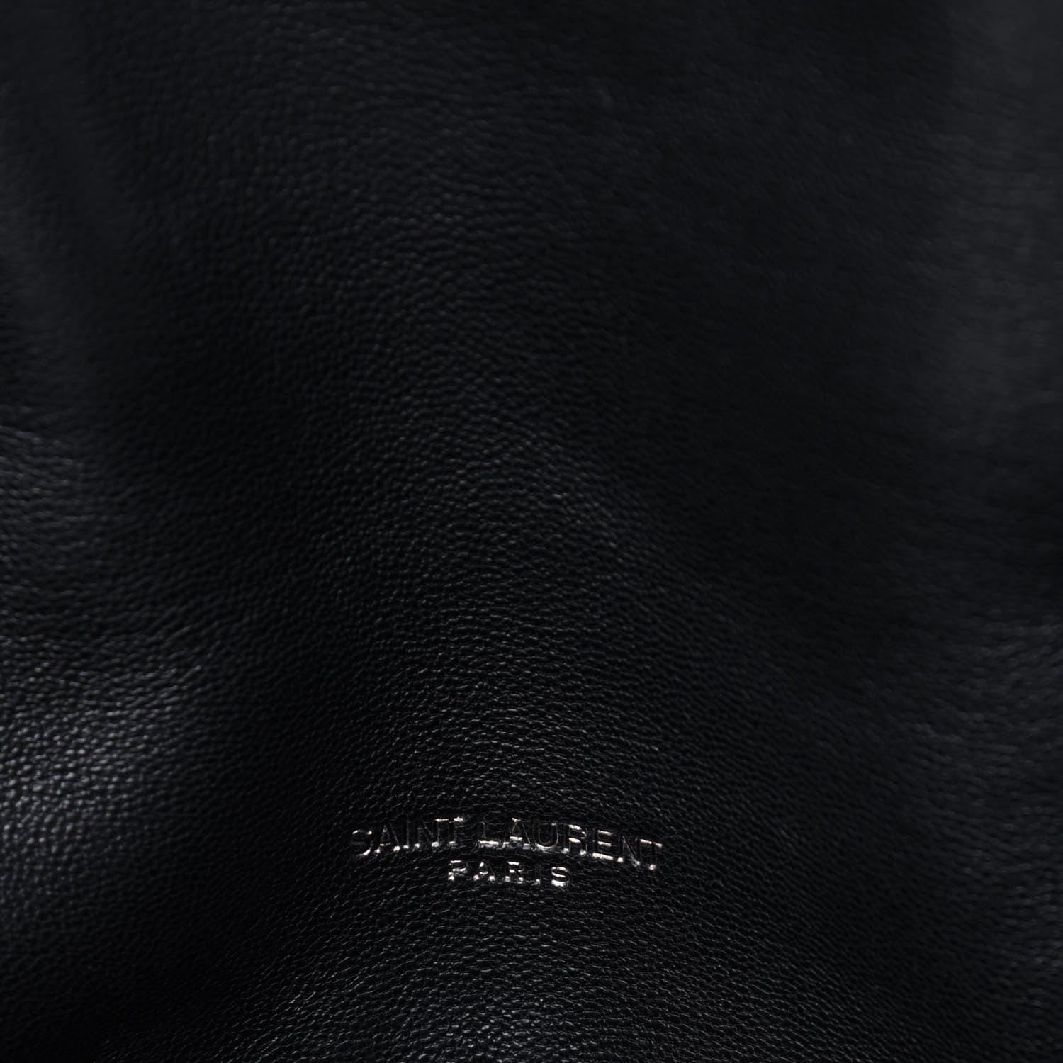 Saint Laurent Lambskin Quilted Small Loulou Puffer Monogram Chain Satchel Black 7 of 12
