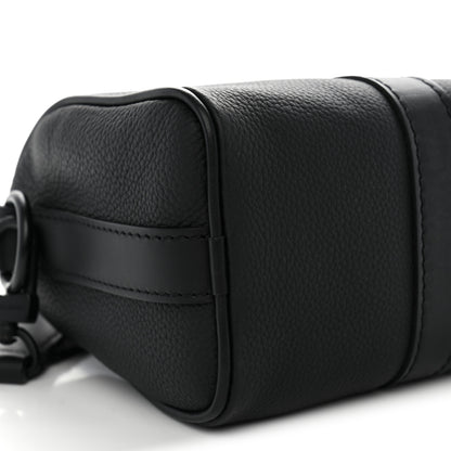 Louis Vuitton Grained Calfskin Aerogram Keepall XS Black 7 of 8