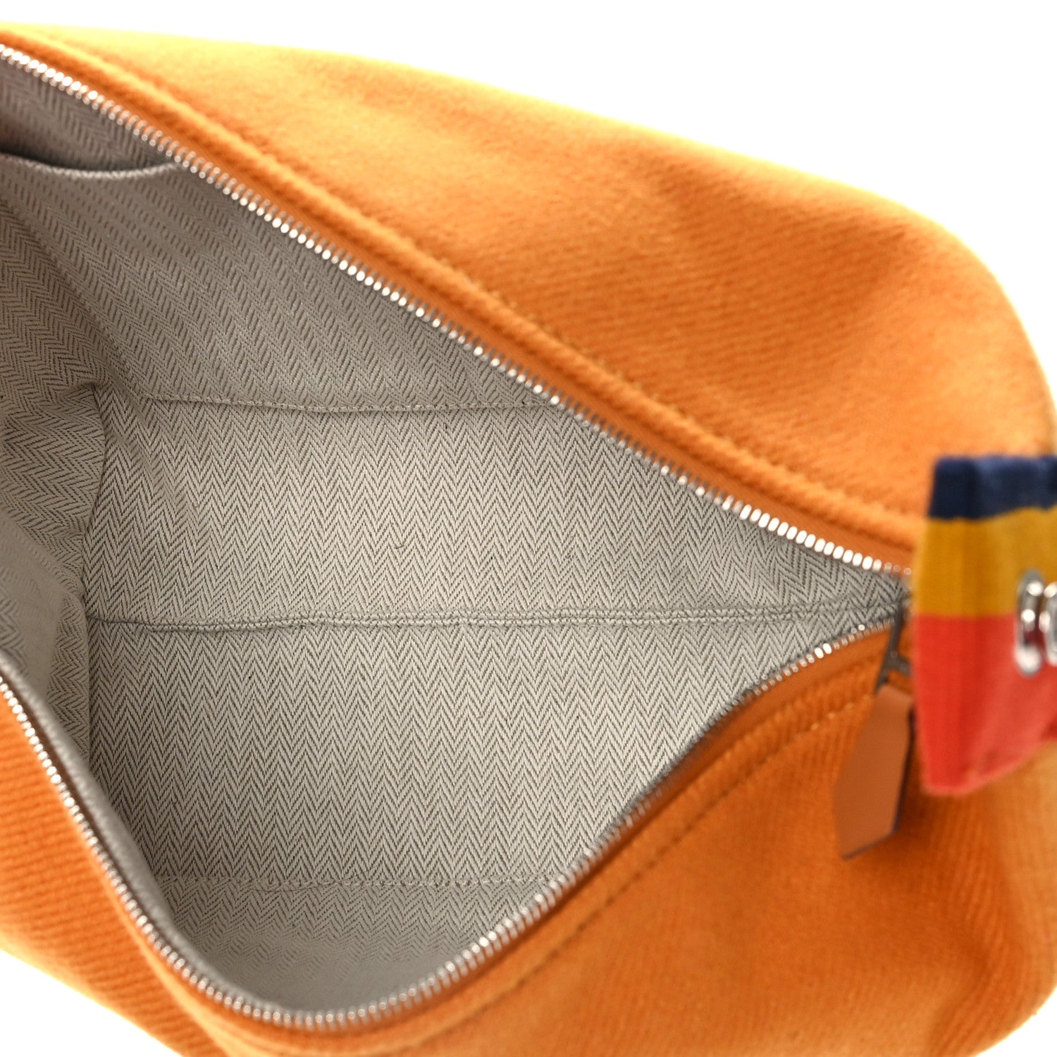 Hermes Canvas Small Bride-A-Brac Pouch Ochre 5 of 8