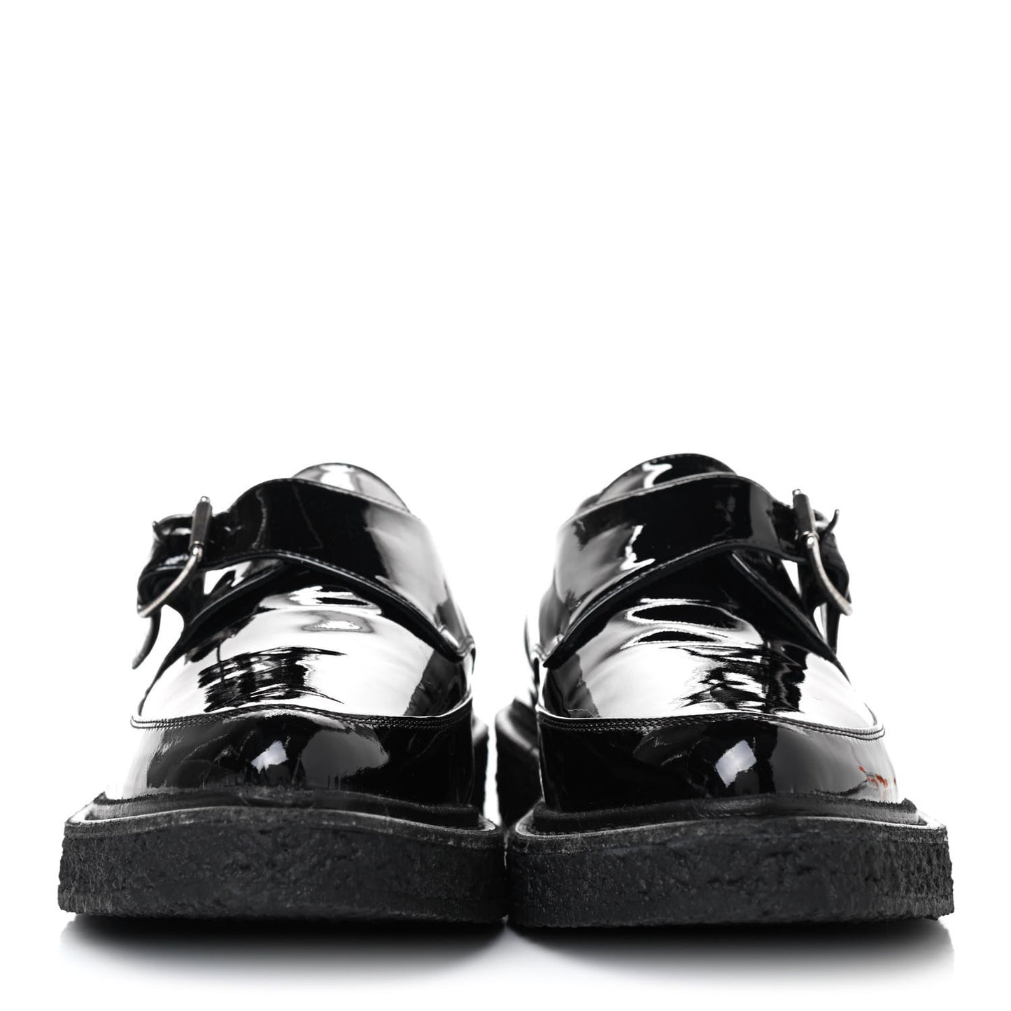 Patent Womens Monk Strap Creepers 40 Black