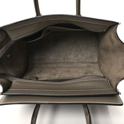 Celine Drummed Calfskin Micro Luggage Souris 5 of 11