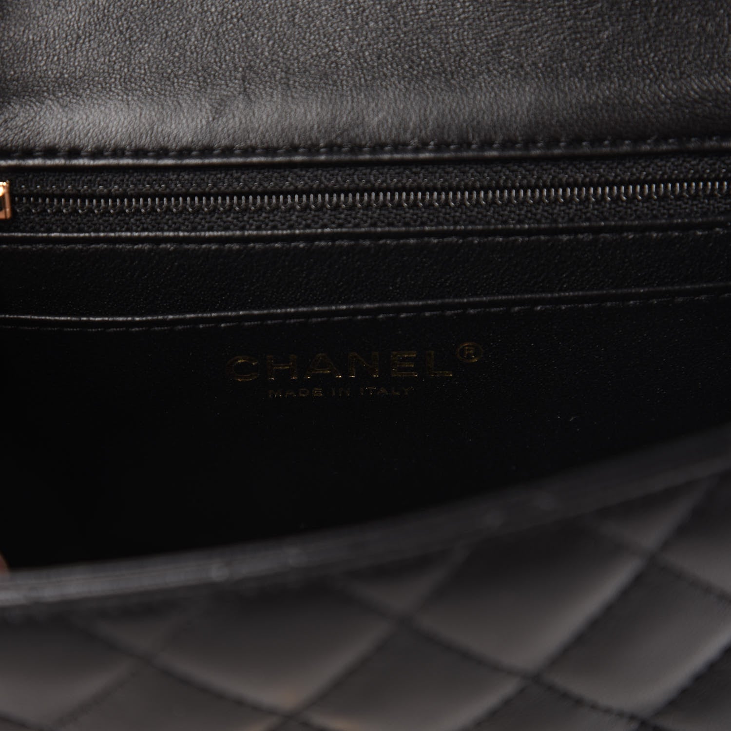 Chanel Lambskin Quilted Mini Square Flap Black 8 of 11
