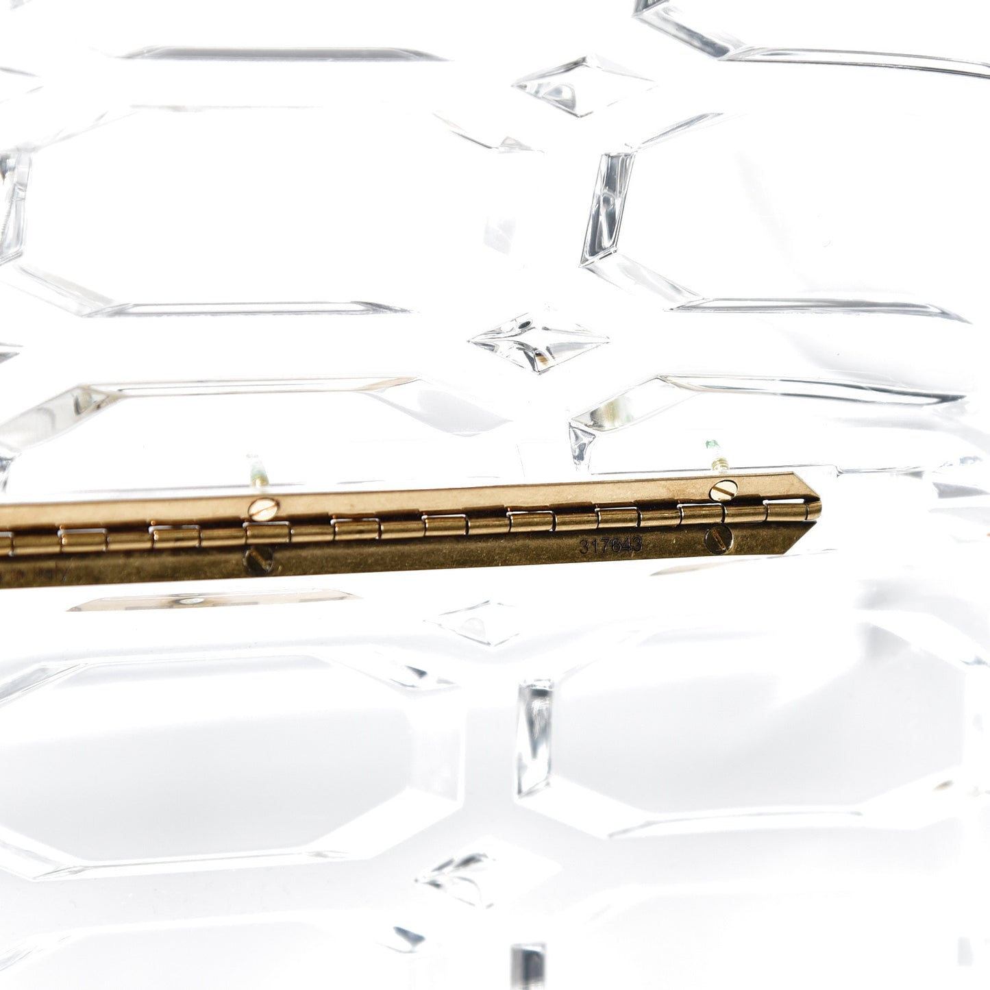 Plexiglass Aristrographic Box Clutch Translucent