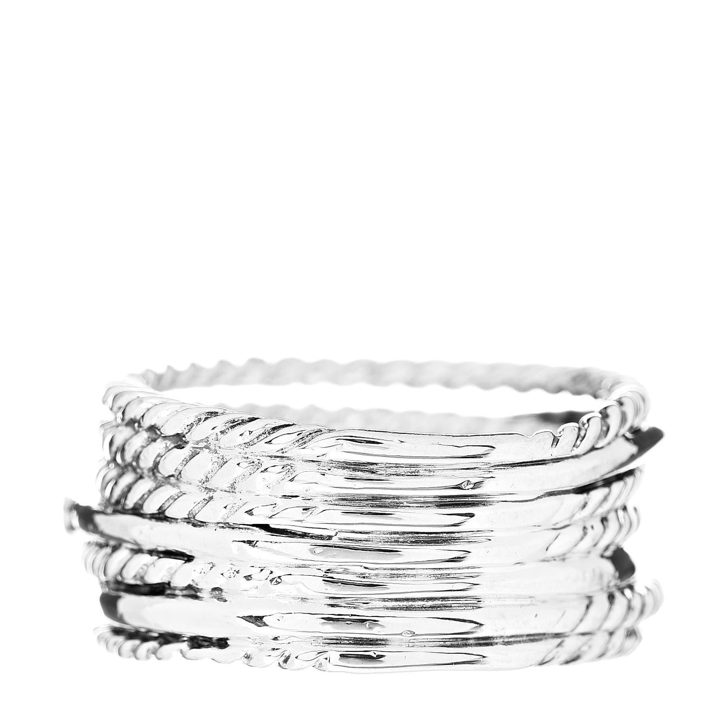 Sterling Silver Diamond 12mm Wide Crossover Cable Ring 53 6.5