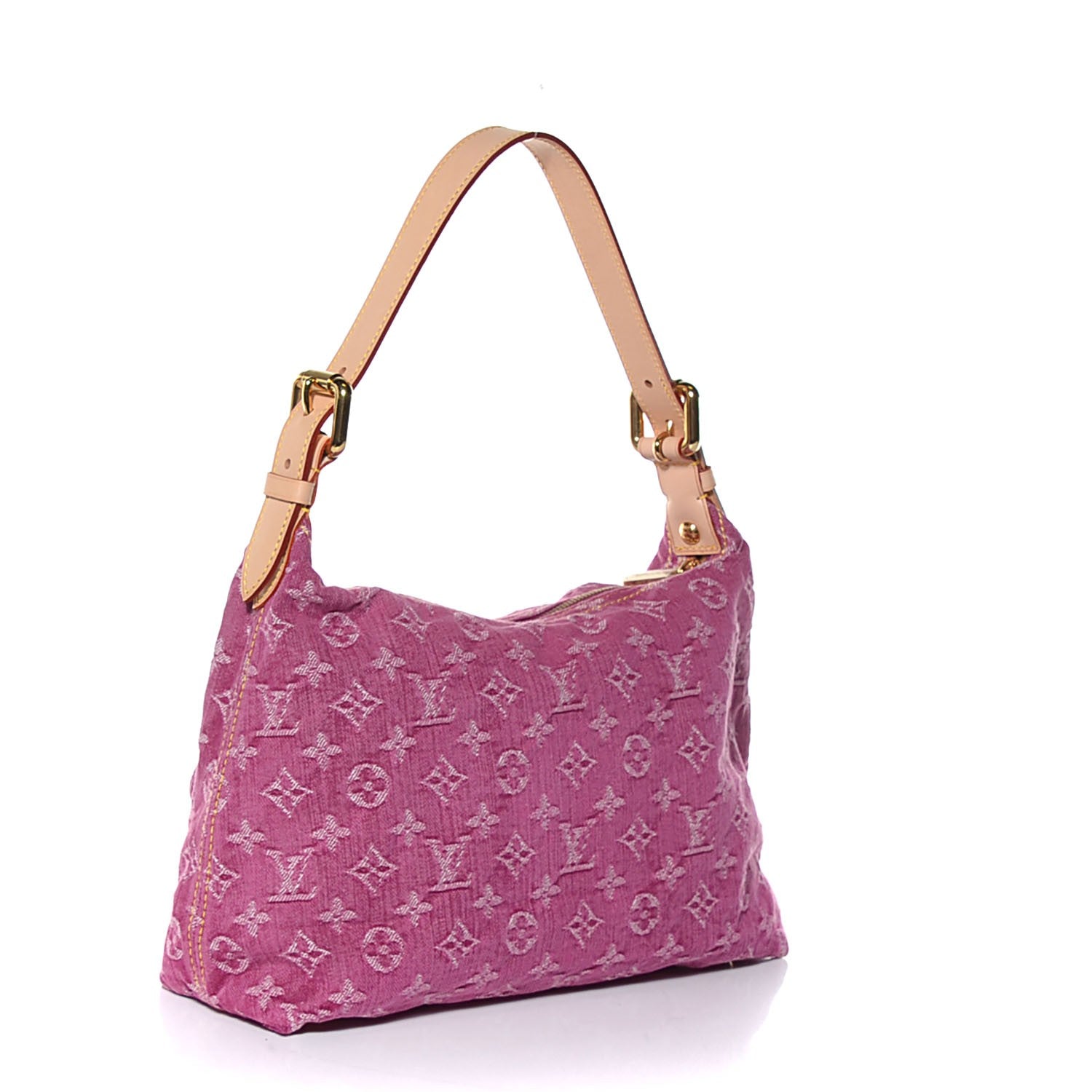 Louis Vuitton Denim Baggy PM Fuchsia 3 of 7