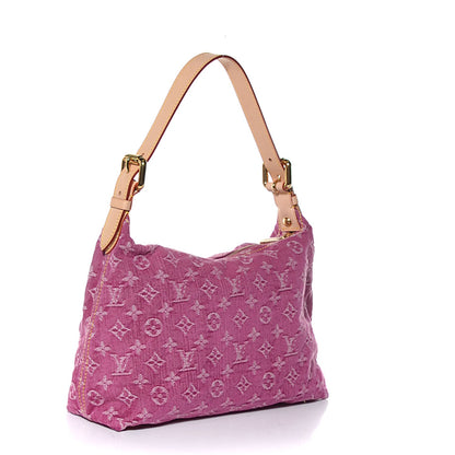 Louis Vuitton Denim Baggy PM Fuchsia 3 of 7
