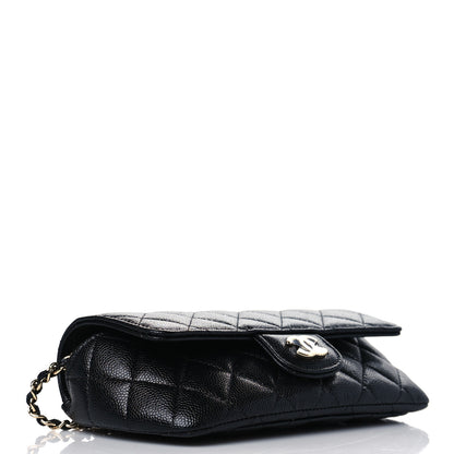 Chanel Caviar Quilted Glasses Case With Chain Black 4 of 12