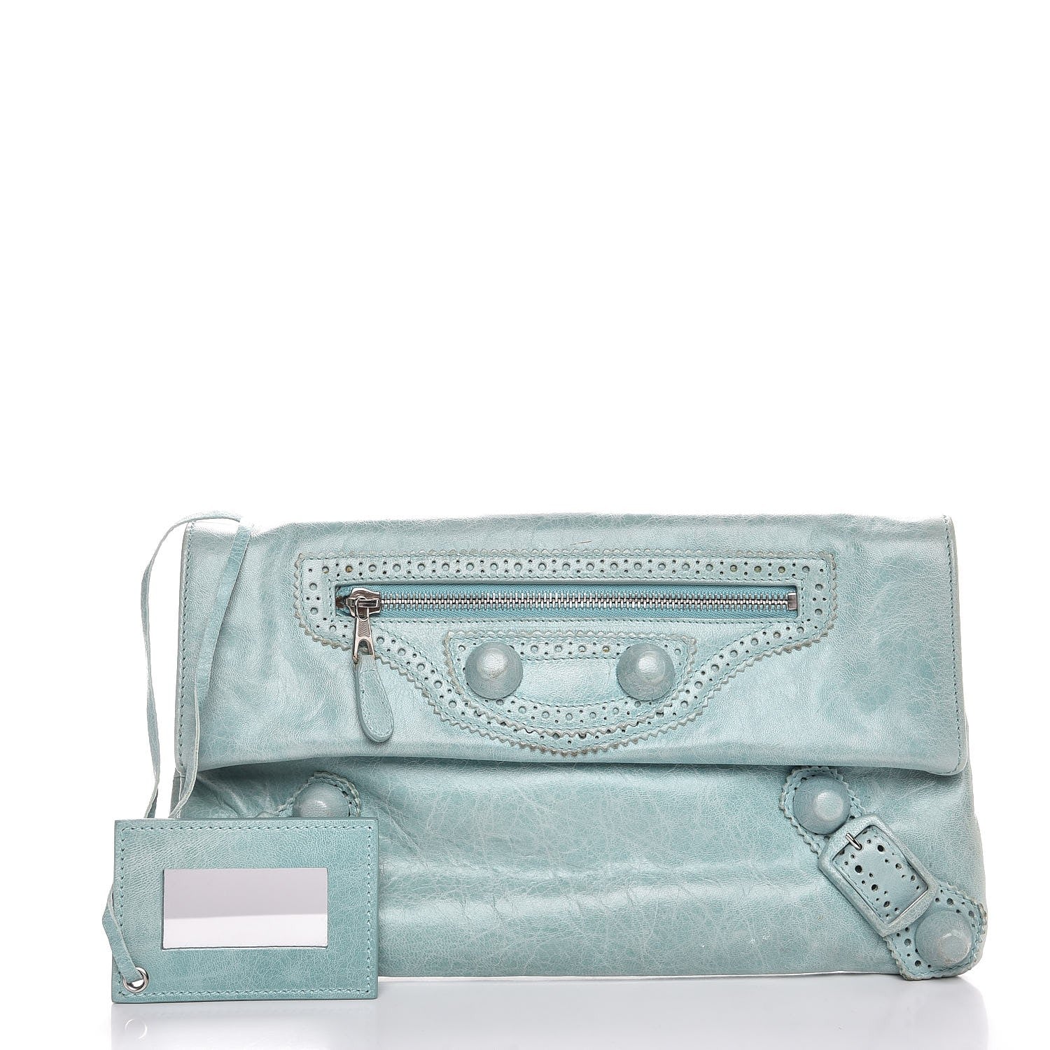 Balenciaga Agneau Giant Brogues Hardware Envelope Clutch Maldives 1 of 8