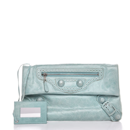 Balenciaga Agneau Giant Brogues Hardware Envelope Clutch Maldives 1 of 8