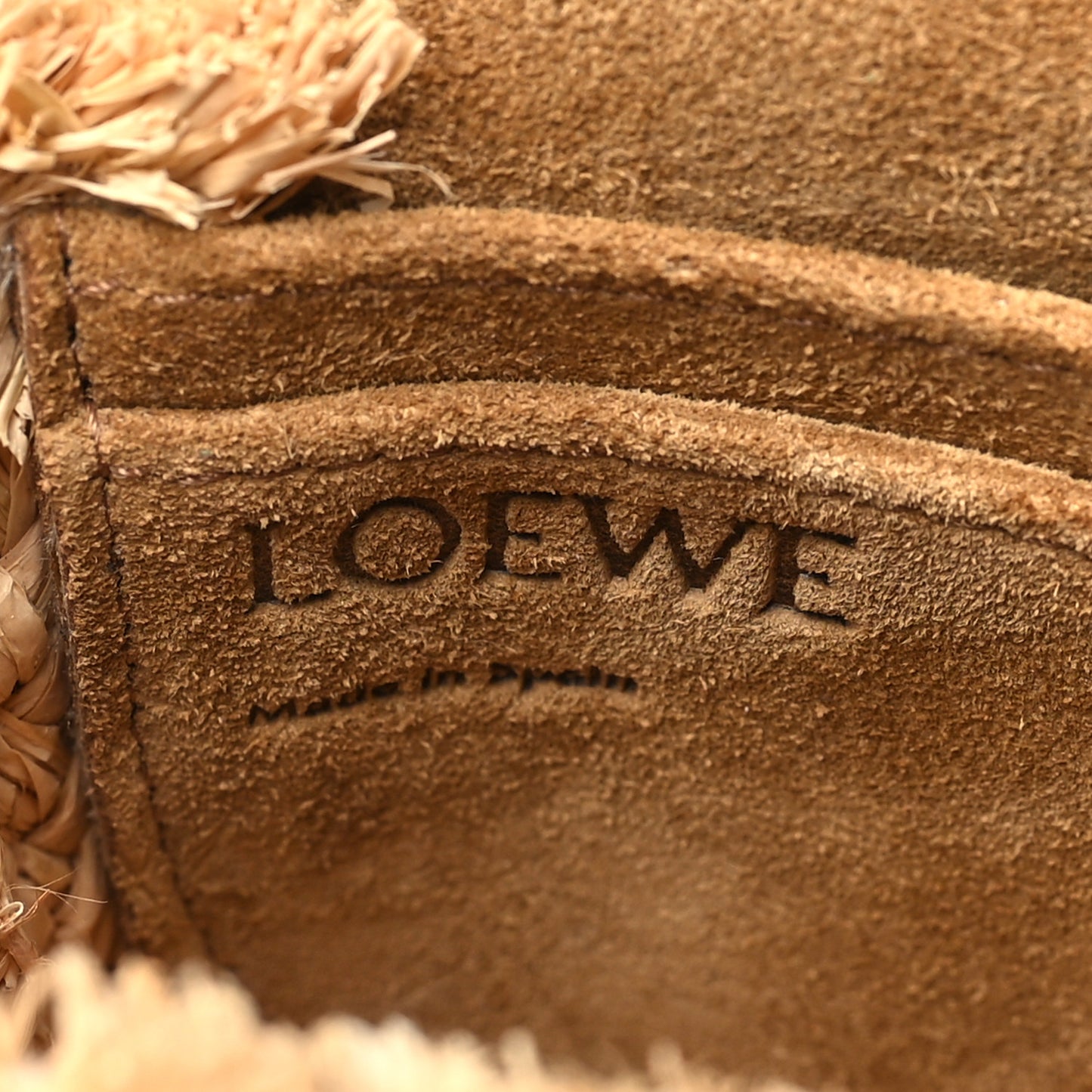 Calfskin Raffia Mini Gate Crossbody Bag Natural Tan