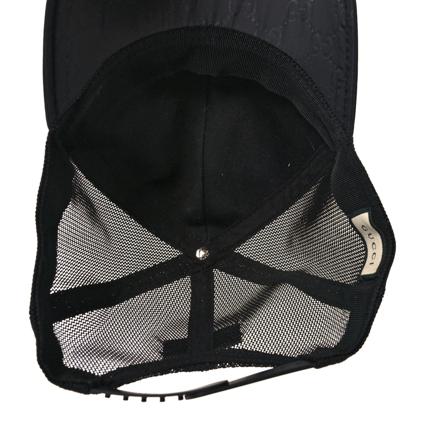 Nylon Monogram Baseball Hat M Black